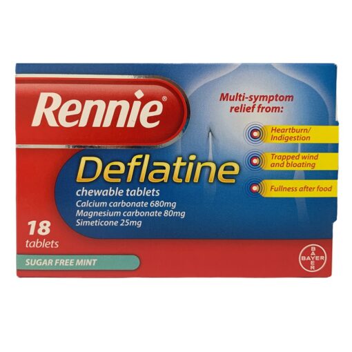 Rennie Deflatine Indigestion Relief Tablets - 18pk