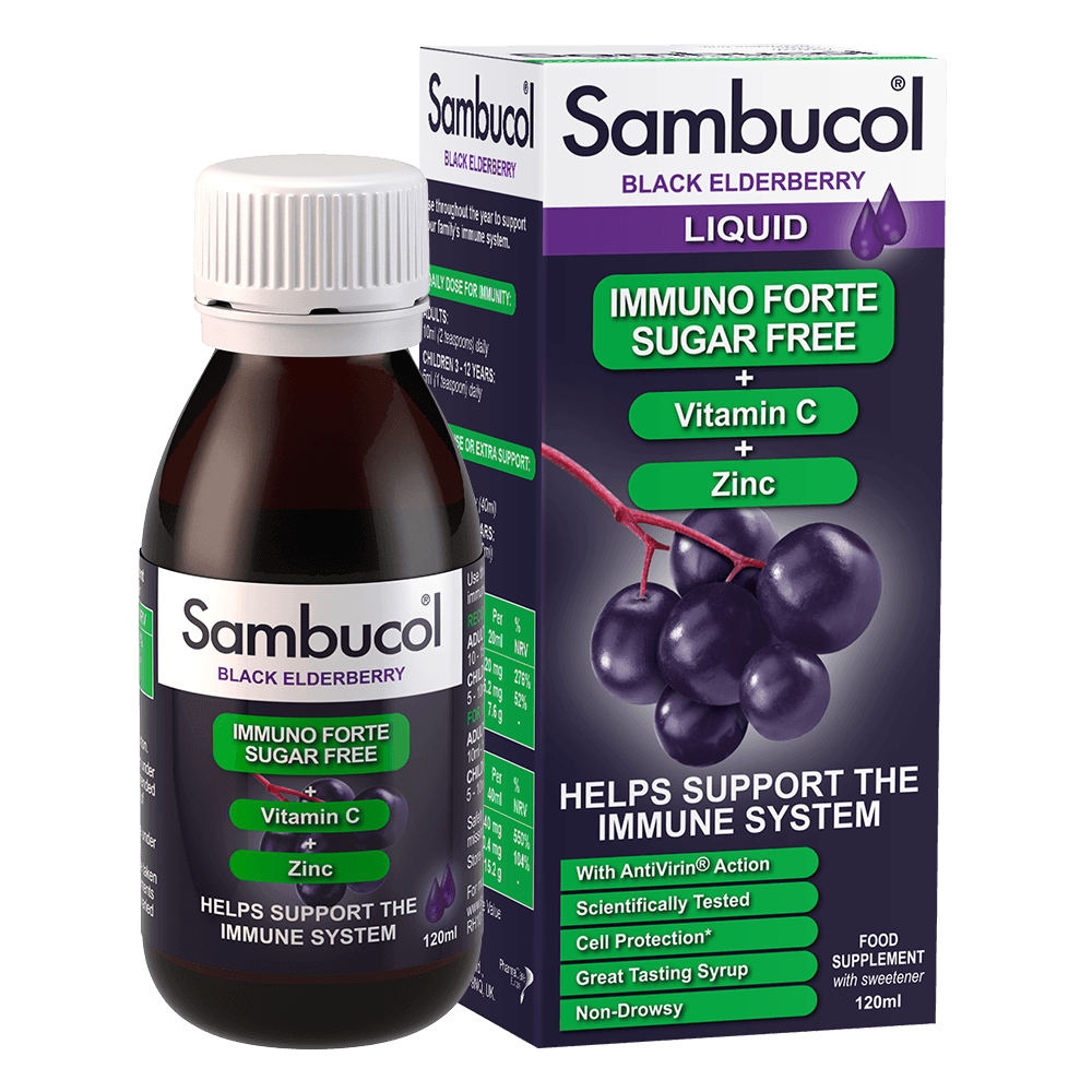 Sambucol Immuno Forte Sugar Free Vitamin C And Zinc