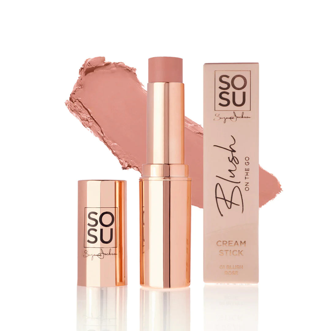 SOSU Glow On The Go Cream Highlight Stick - 01 Blush Rose