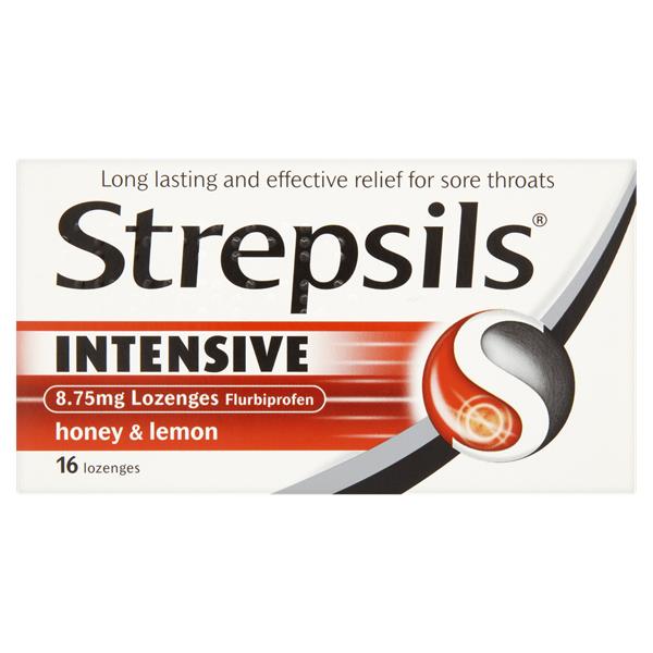 Strepsils Intensive Honey Lemon Lozenges