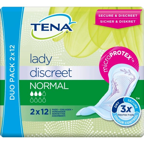 Tena Discreet Pads Duo Pack - Normal