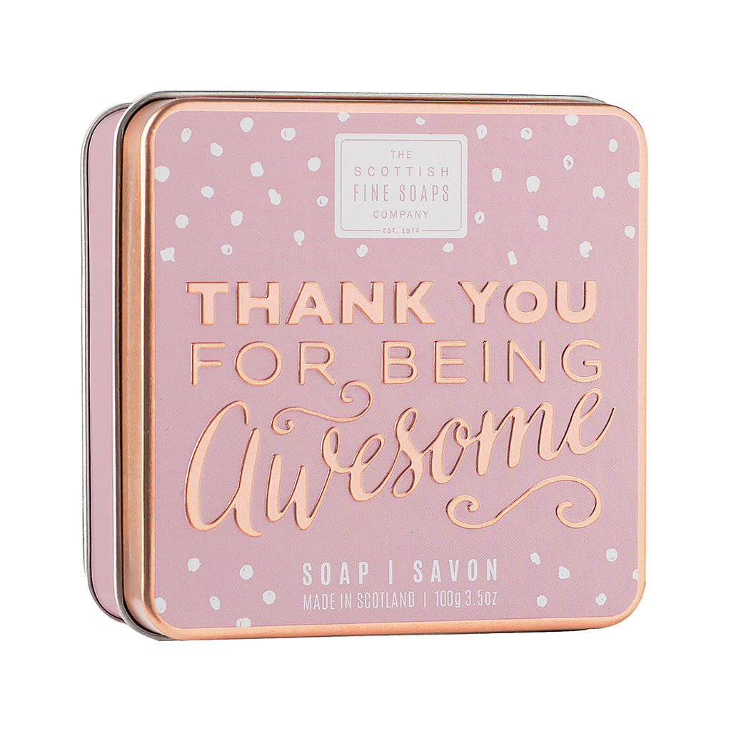 The Scottish Fine Soap Company Thank You Soap Tin