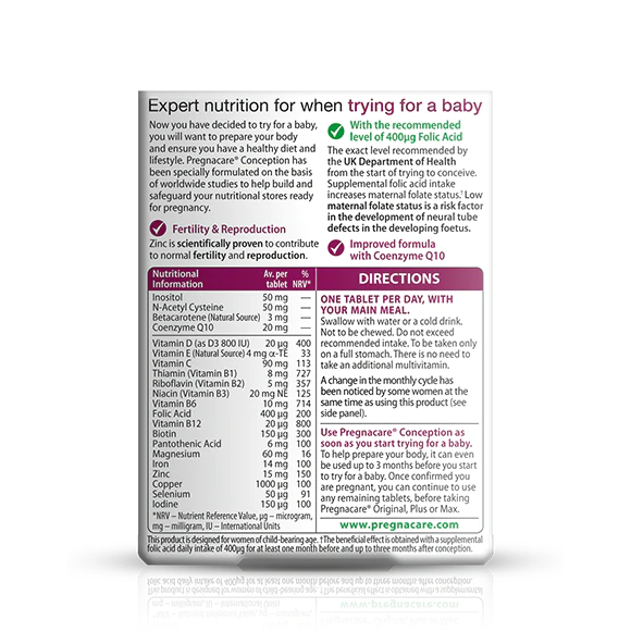 Vitabiotics Pregnacare Before Conception 30 Tablets