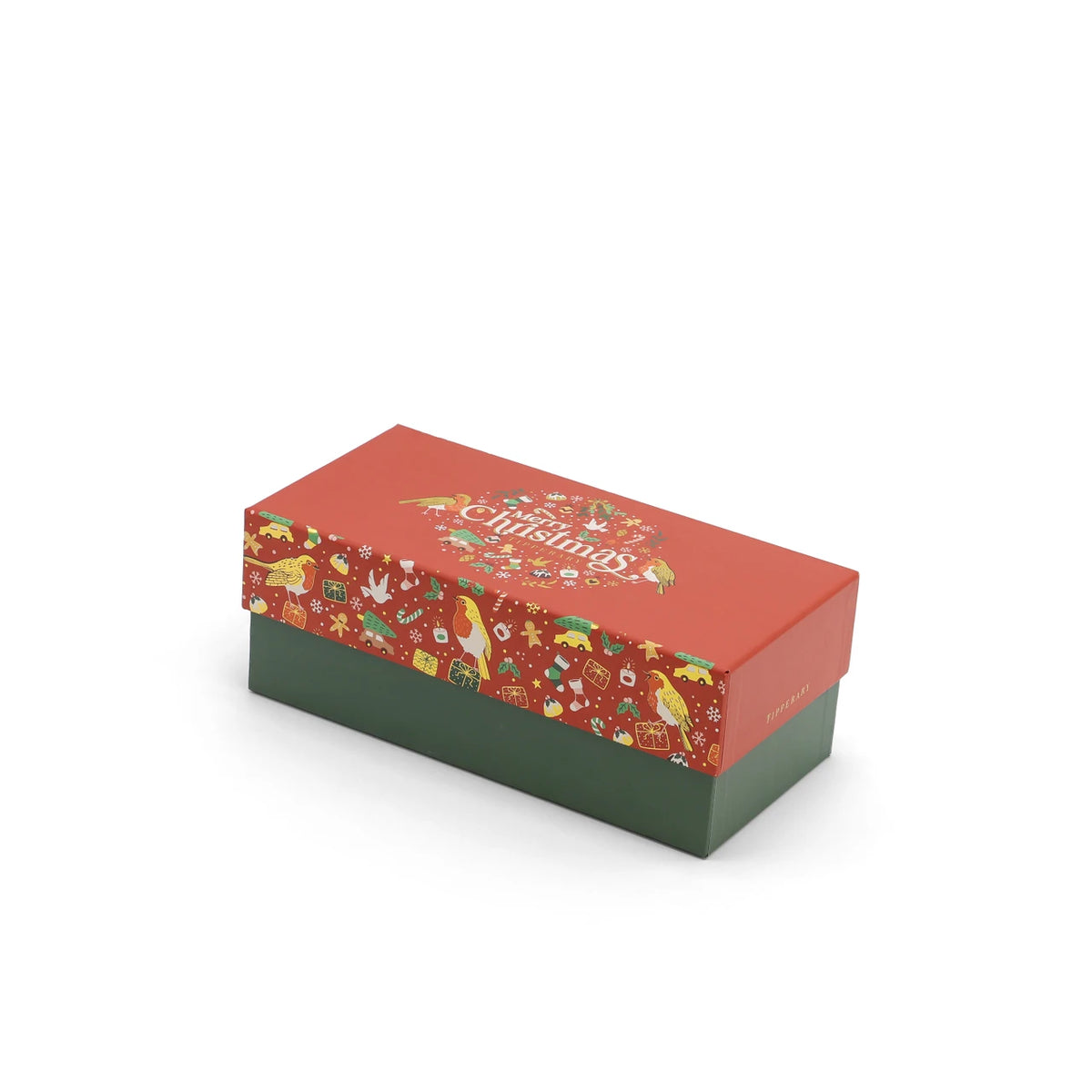 Tipperary Crystal Very & Merry Robin Christmas Mugs red and green gift box