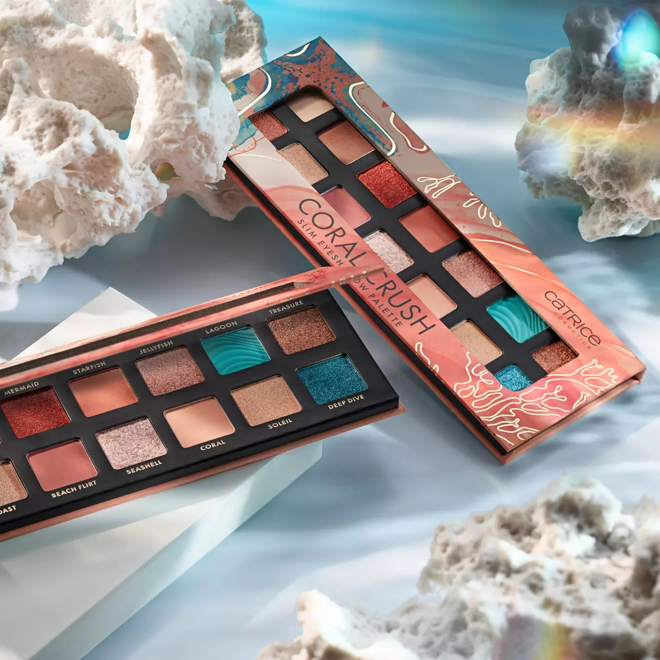 Catrice Coral Crush Slim Eyeshadow Palette - 030 Under the Sea