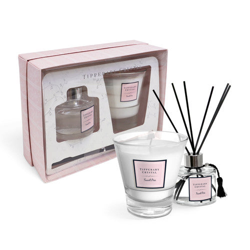 Tipperary Crystal Sweet Pie Diffuser & Candle Gift Set