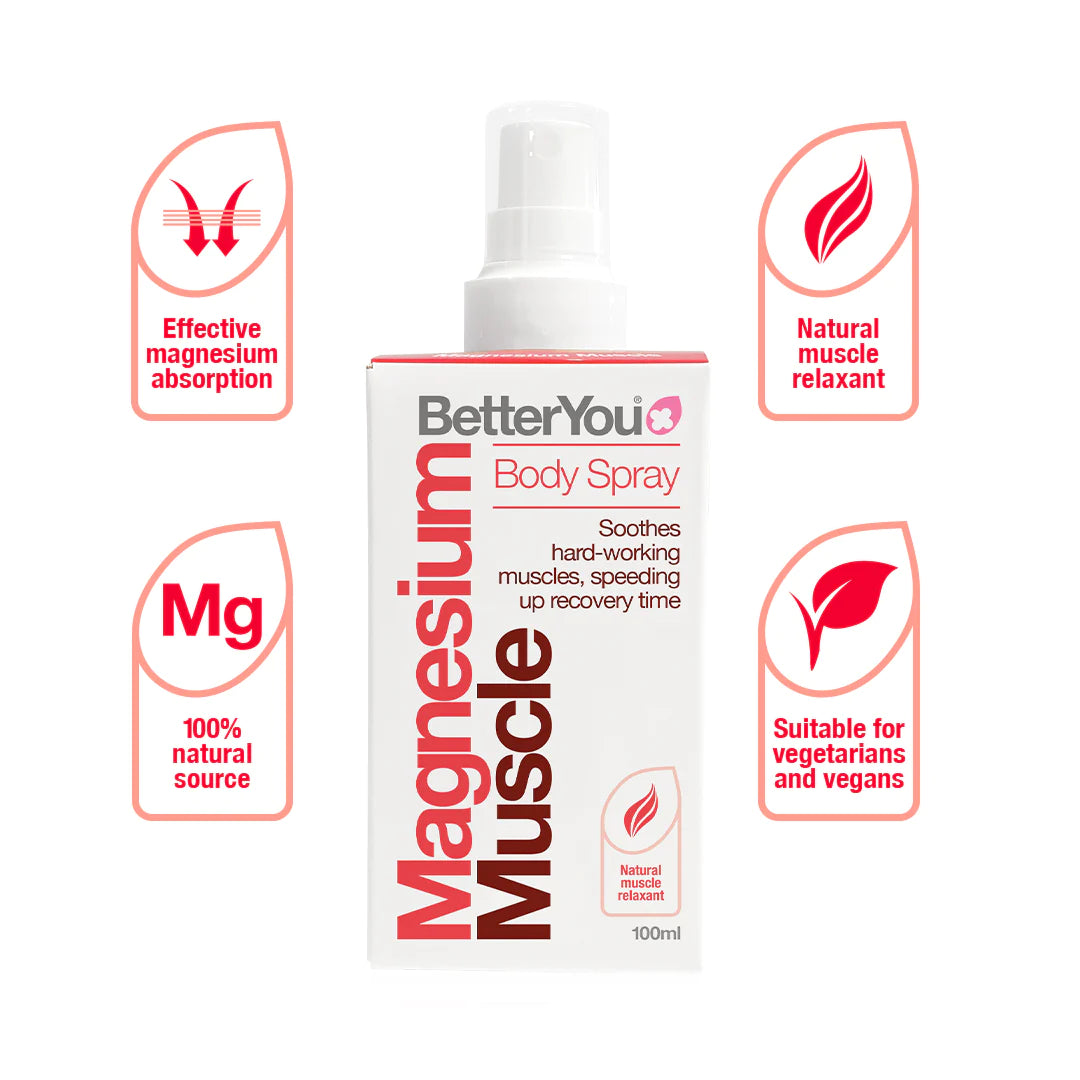 Better You Magnesium Muscle Topical Body Spray Benefits