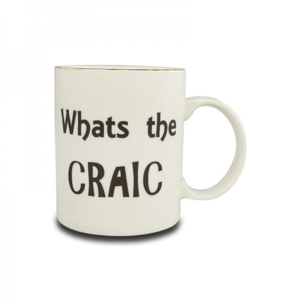 Shannonbridge Pottery "What's The Craic" Mug