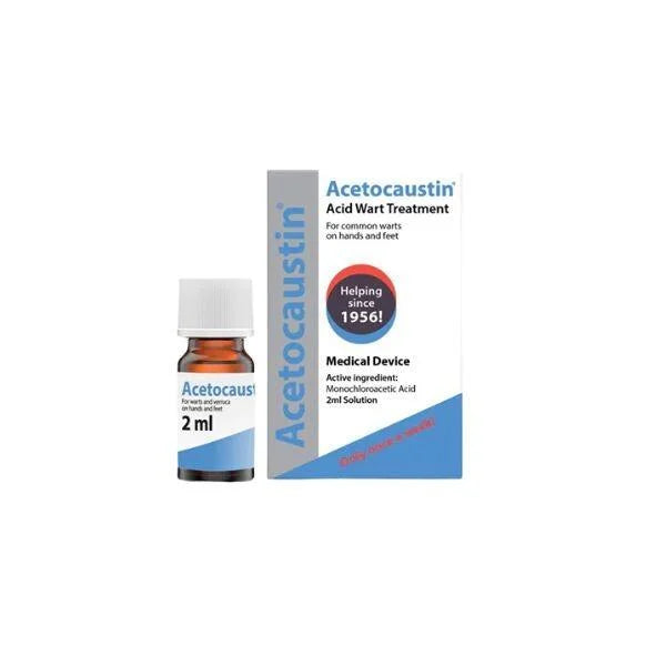 Acetocaustin wart treatment 2ml bottle with precision applicator