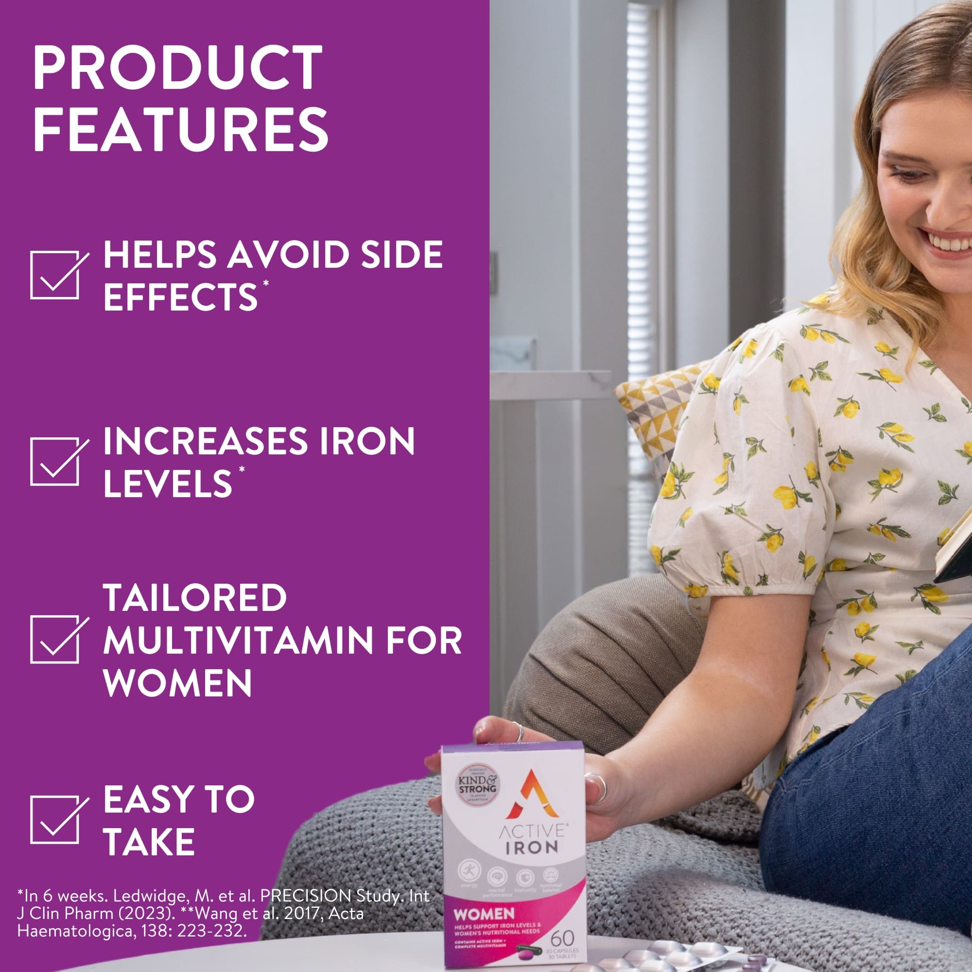 Active Iron For Women With Multivitamins - Features