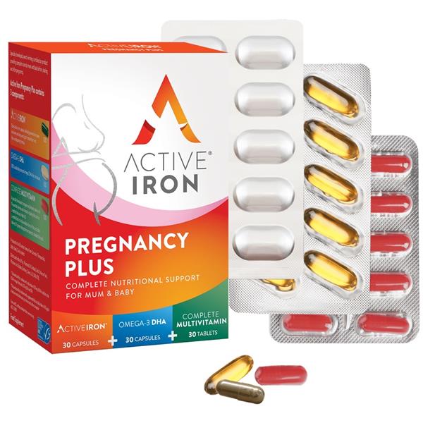 Active Iron Pregnancy Plus Support For Mum & Baby - 90pk