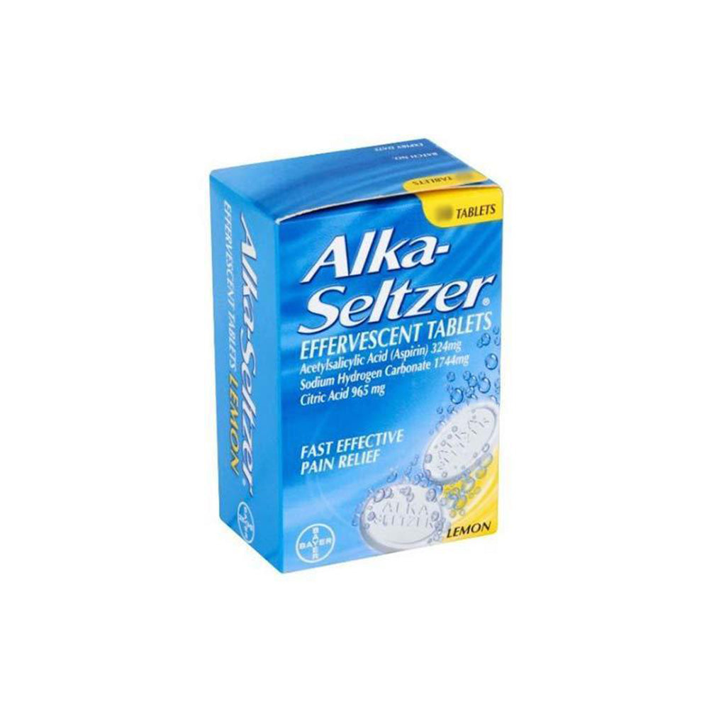 Alka-Seltzer lemon flavour effervescent tablets 20 pack