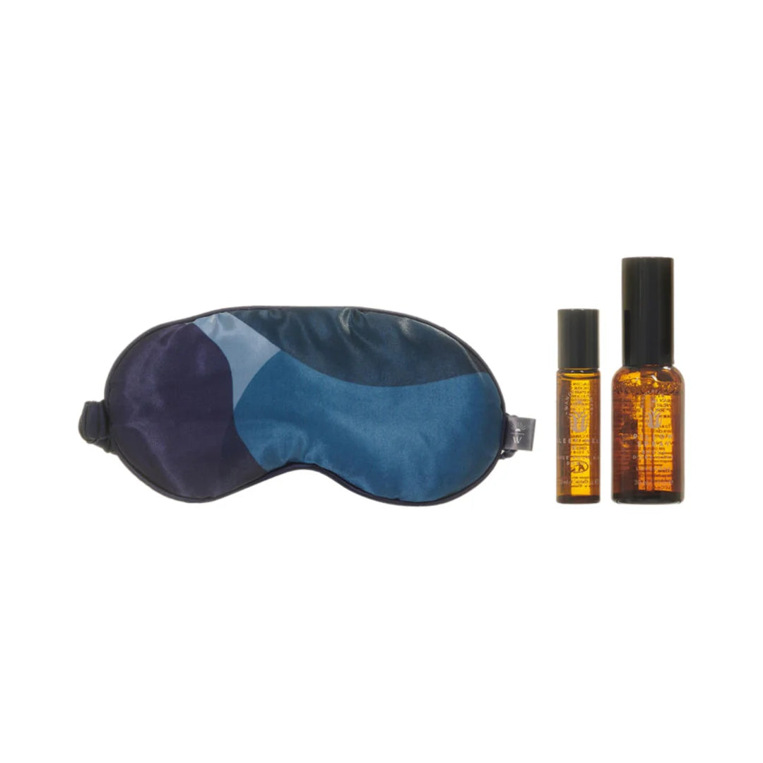 Lavender & fig pillow spray product shot — Wanderflower Sleep Well pillow mist for restful sleep routines.