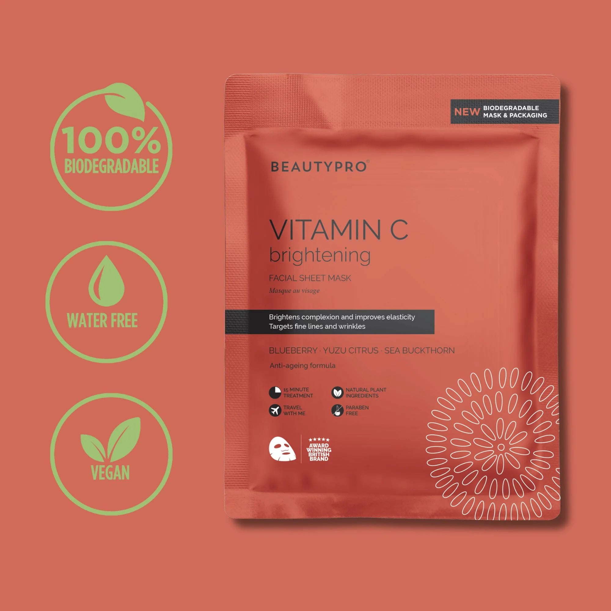 Beautypro Brightening Vitamin C Sheet Mask