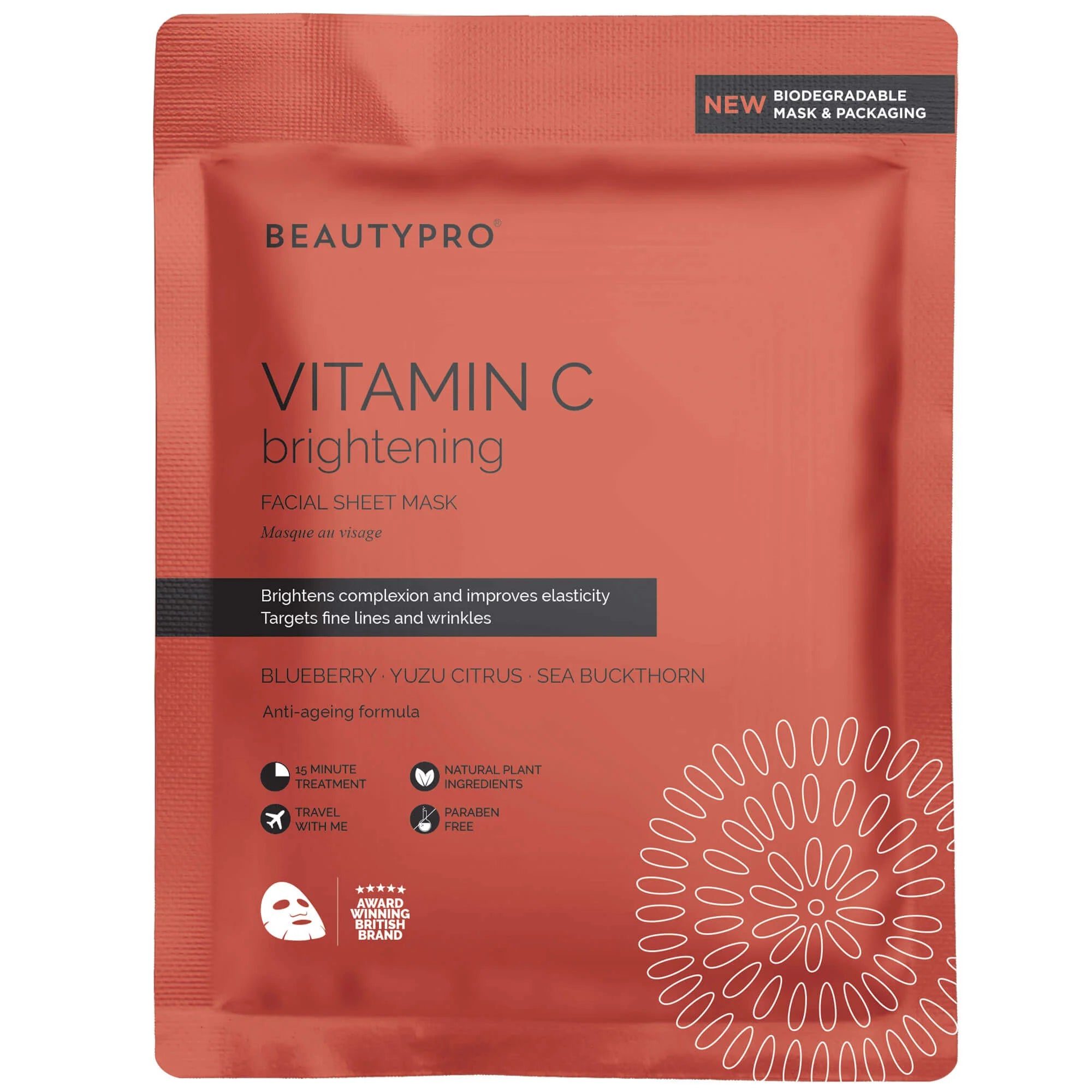 Beautypro Brightening Vitamin C Sheet Mask