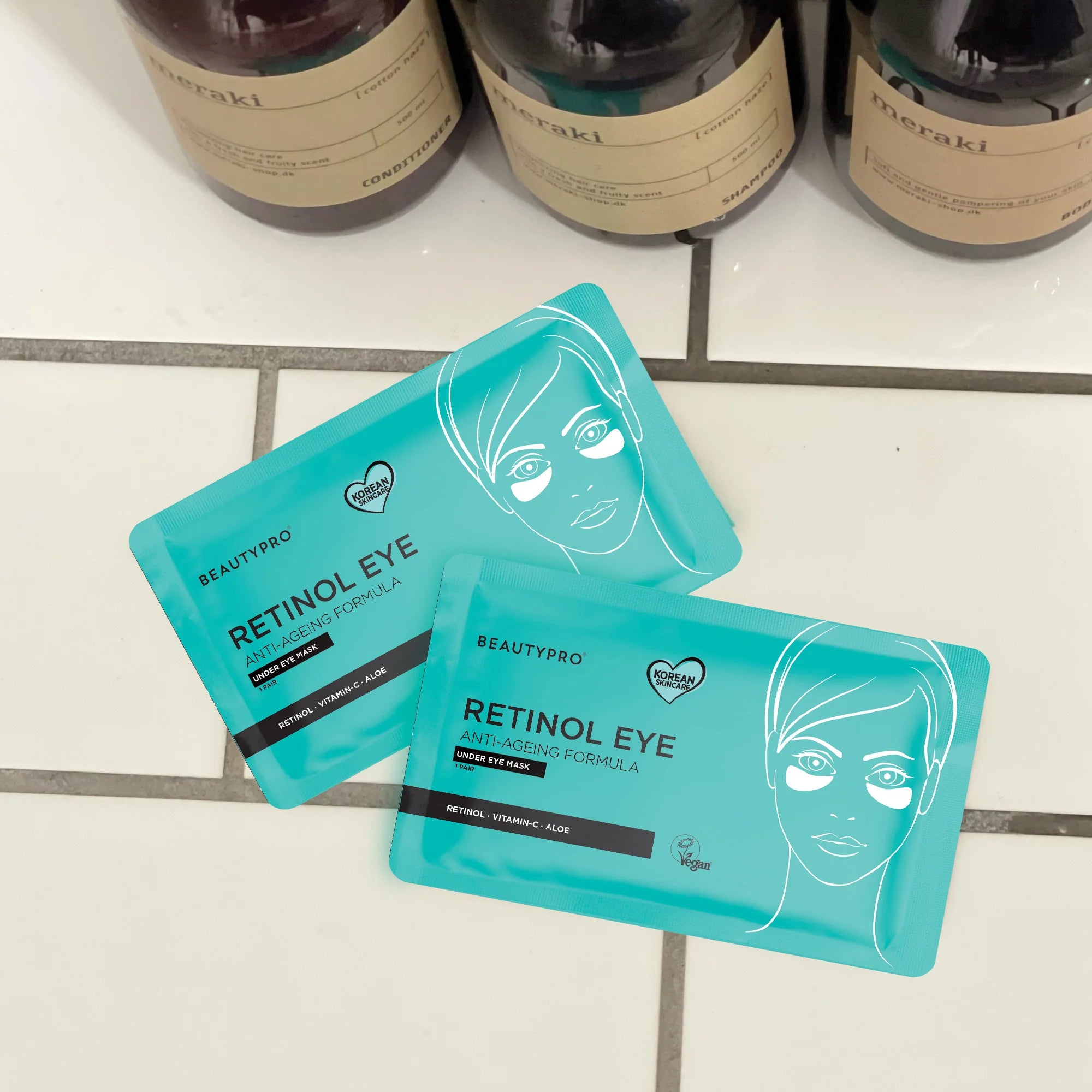 Beautypro Retinol Anti-Ageing Under Eye Mask - 3Pk