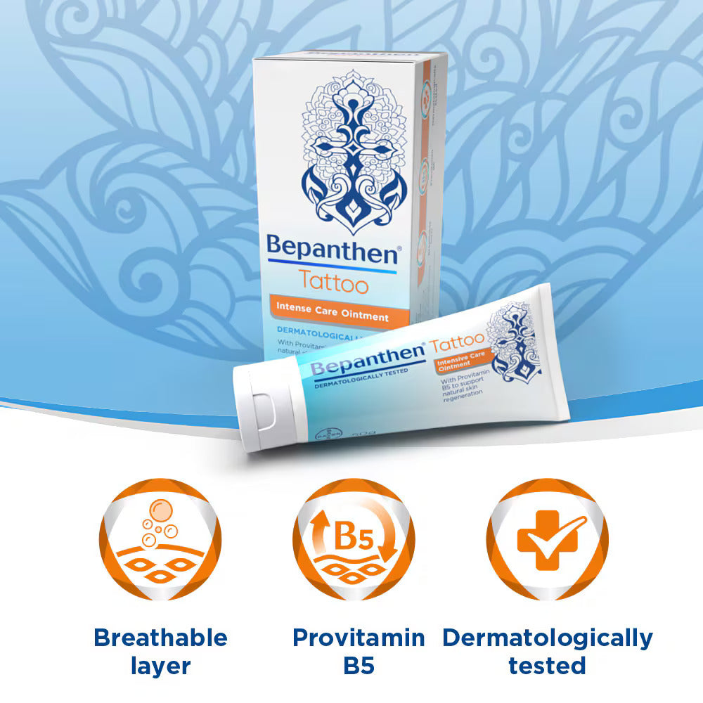 Bepanthen Tattoo Ointment with Provitamin B5 – clinically tested tattoo aftercare formula