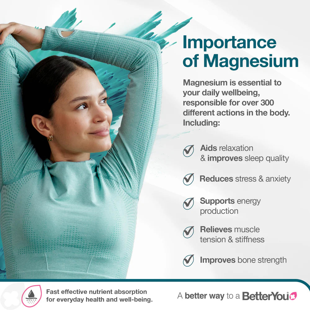 BetterYou magnesium benefits muscle relaxation bath flakes