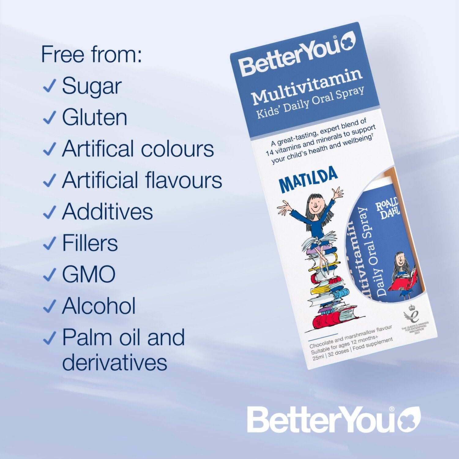 Betteryou Matilda Kids Daily Multivitamin Oral Spray Benefits