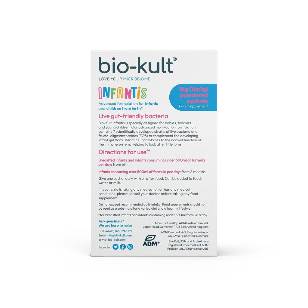 Bio Infatix Bio-Kult Infantis Probiotic - Gut & Immune Support for Infants - 16 Pack