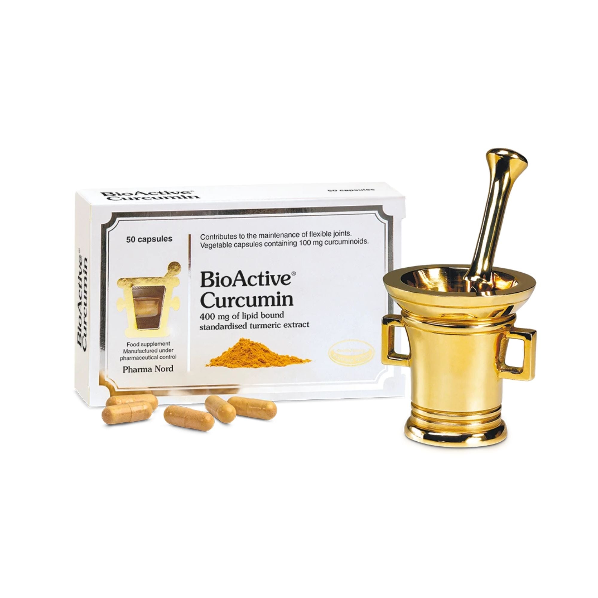 Pharma Nord BioActive Curcumin 400mg - High Absorption Turmeric - 50 Caps
