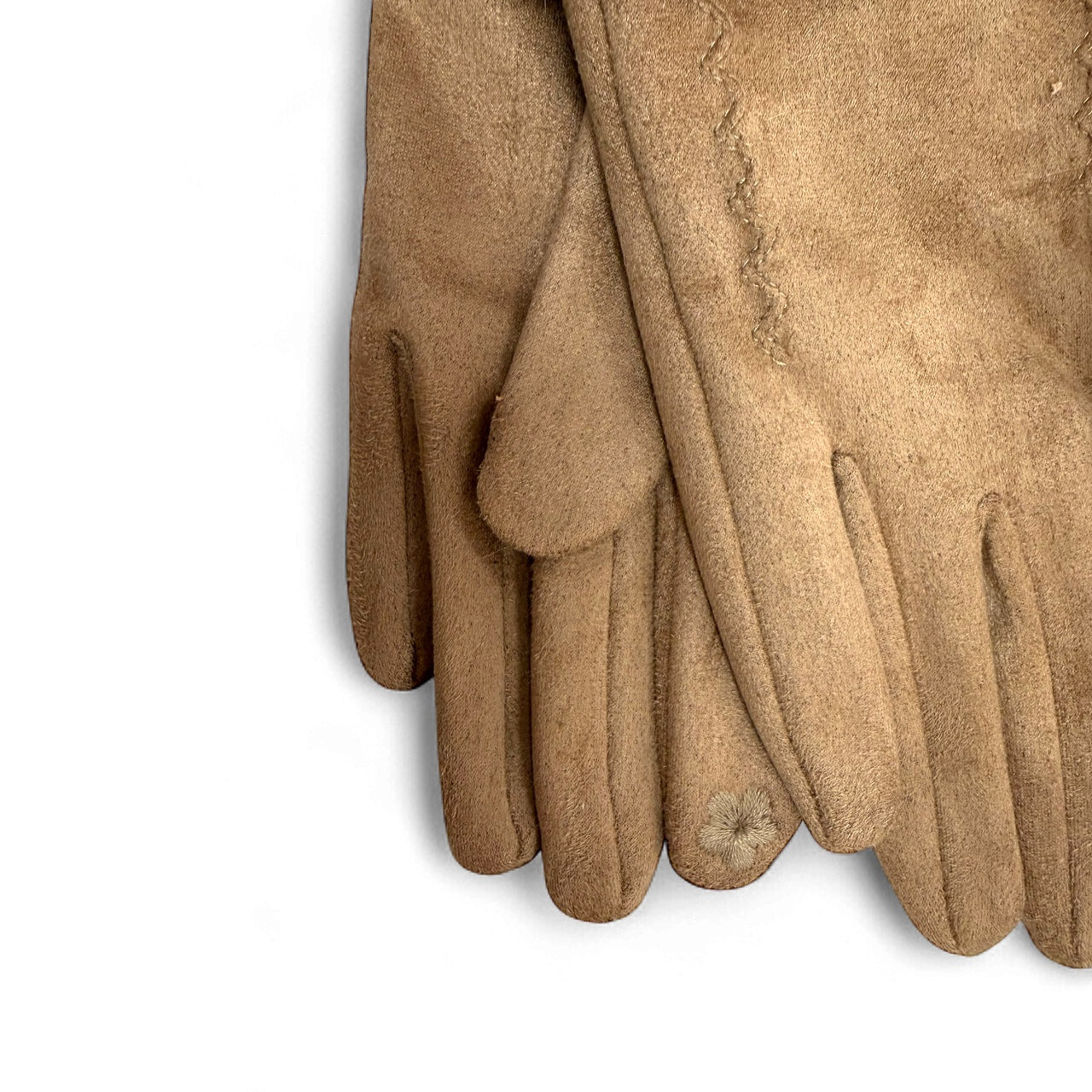 Brandwell Luxury Earmuff And Glove Set in Tan