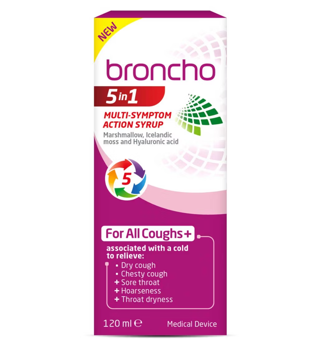 Ballybrack Medical Hall Broncho 5 in 1 Multi Symptom Action cough syrup