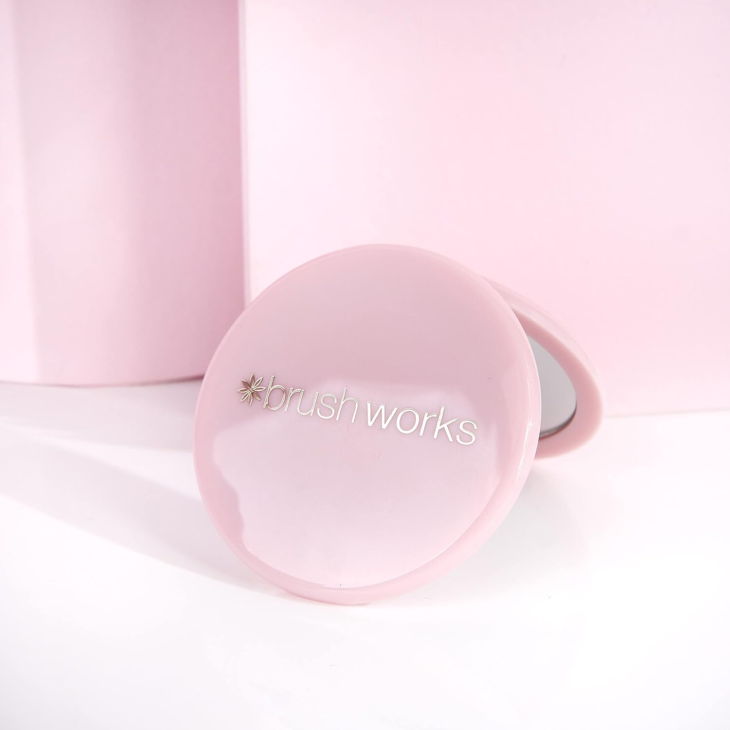 Brush Works Compact Mirror Pink