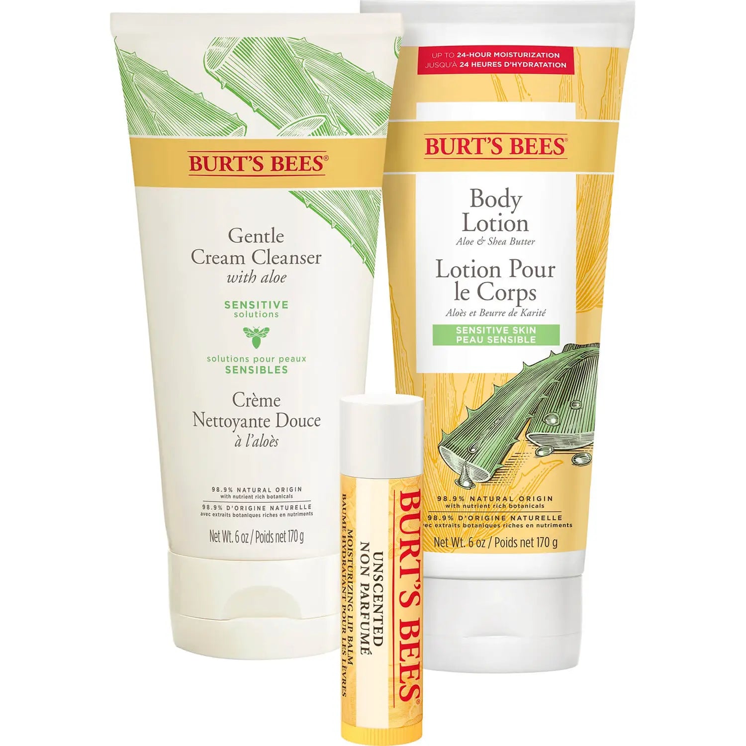 Burts Bees Hydration Station Lip, Face & Body Gift Set For Her