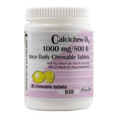 Calcichew D3 100mg/800 iu Chewable Tablets - 30 pk