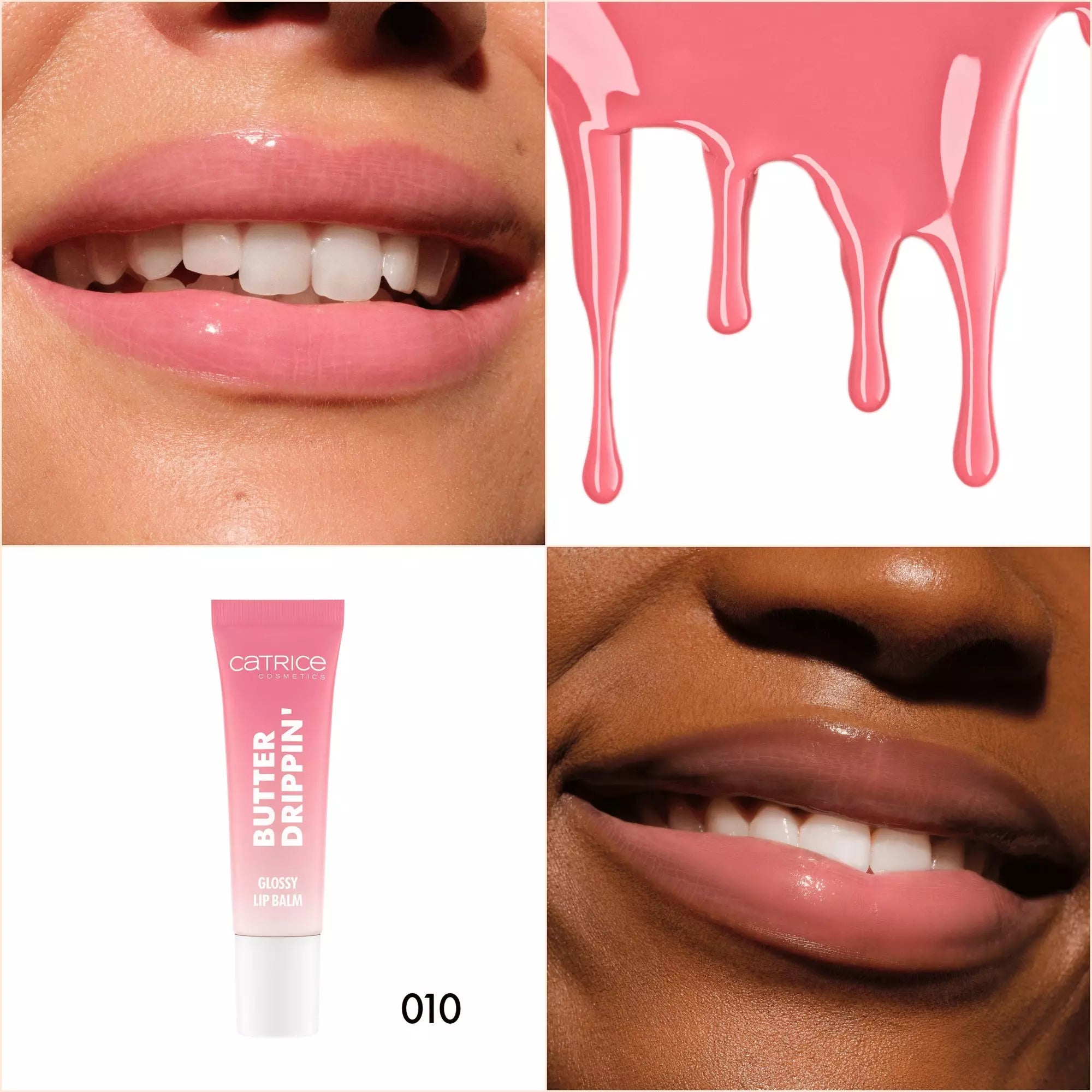 Moisturising soft pink Catrice Lip Balm 010 Pink Lemon Squeezin’ for smooth, radiant lips