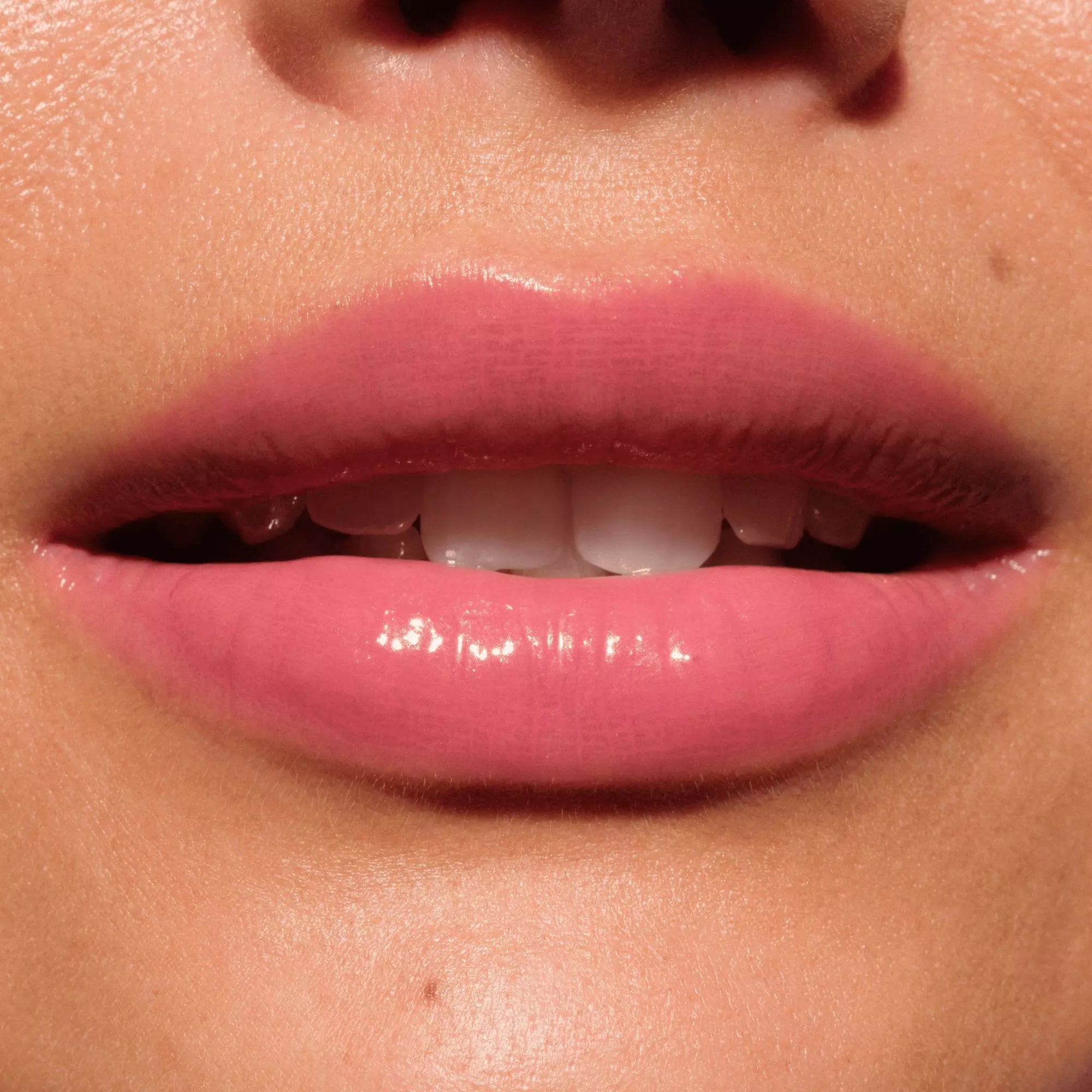 Catrice Butter Drippin’ Glossy Lip Balm 030 Butter Together applied on light skin