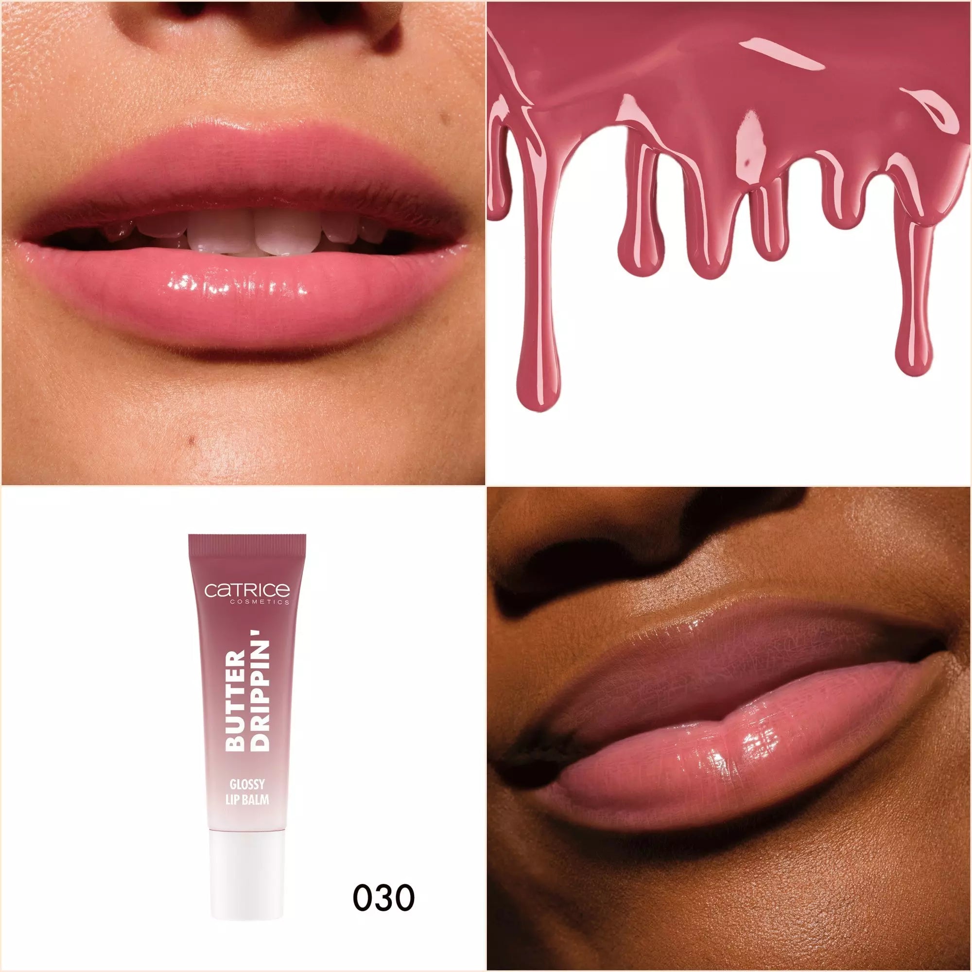 Catrice Butter Drippin’ Glossy Lip Balm 030 Butter Together mauve pink 