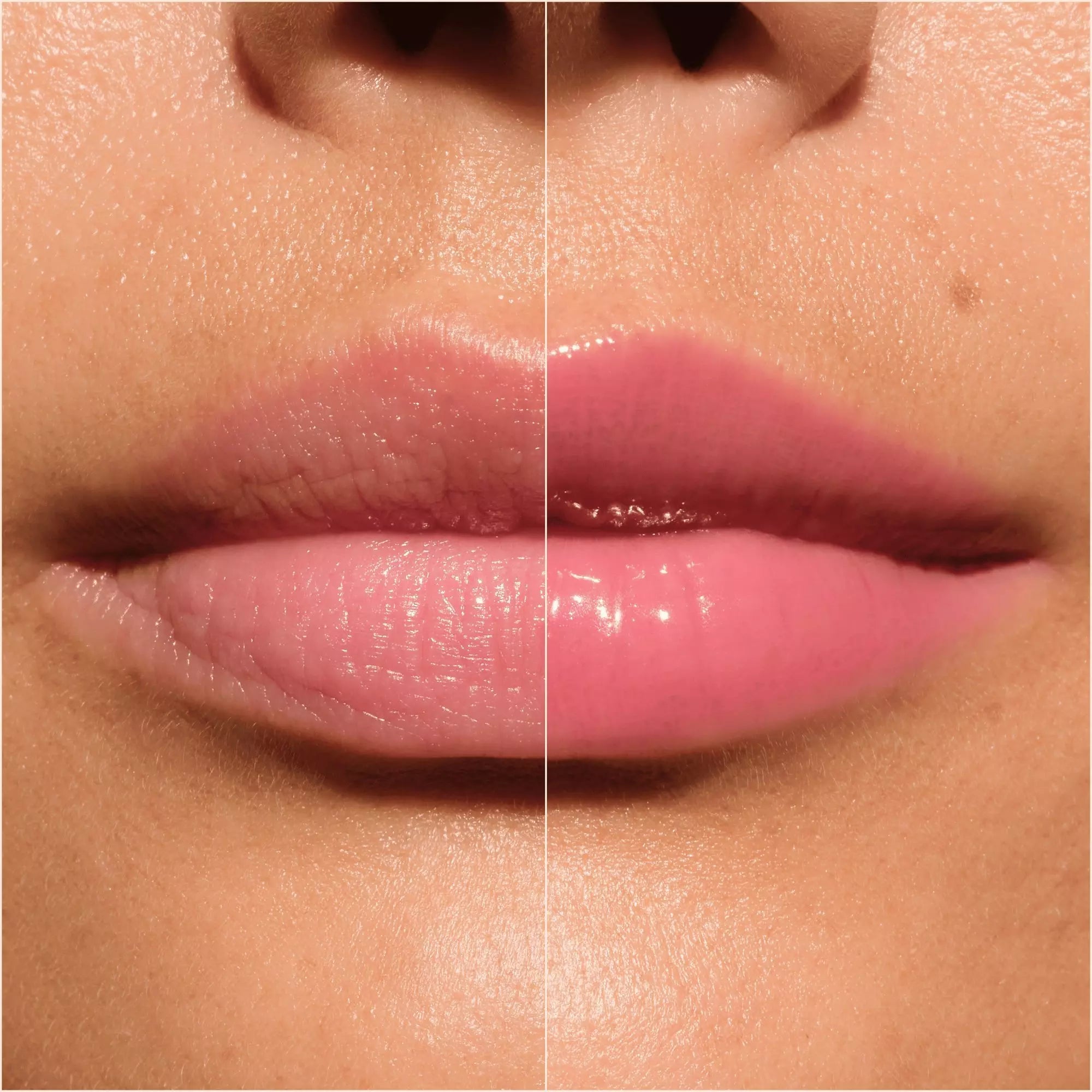 Catrice Butter Drippin’ Glossy Lip Balm 030 Butter Together before and after 