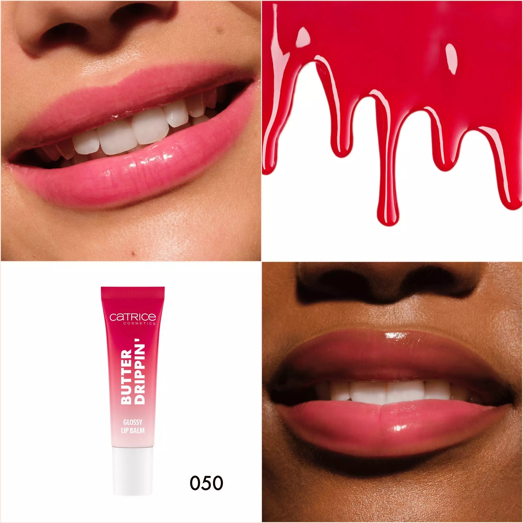 Catrice Butter Drippin’ Glossy Lip Balm Colour Swatches