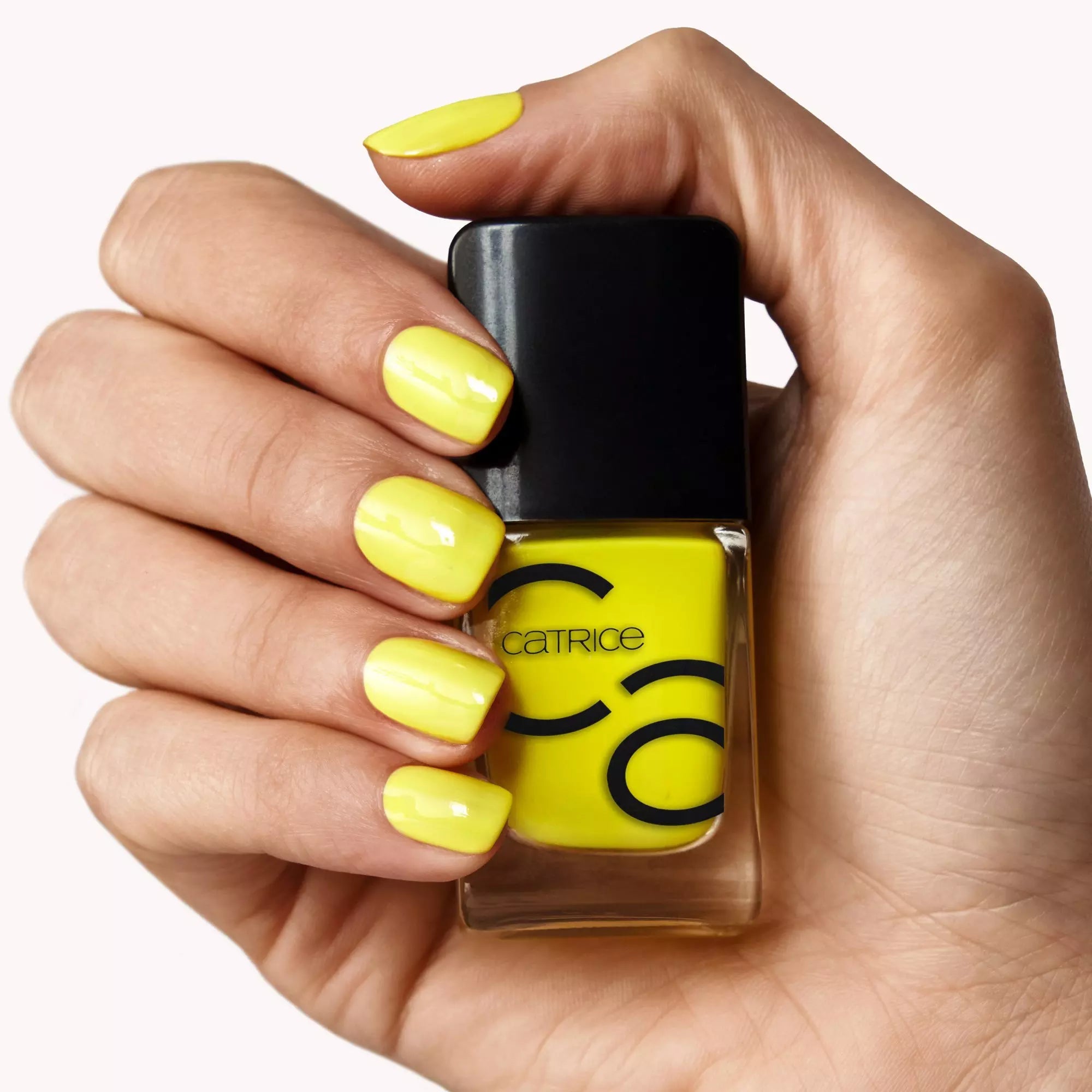 Catrice ICONails Gel Nail Lacquer - 171 A Sip of Fresh Lemonade On Light Skin