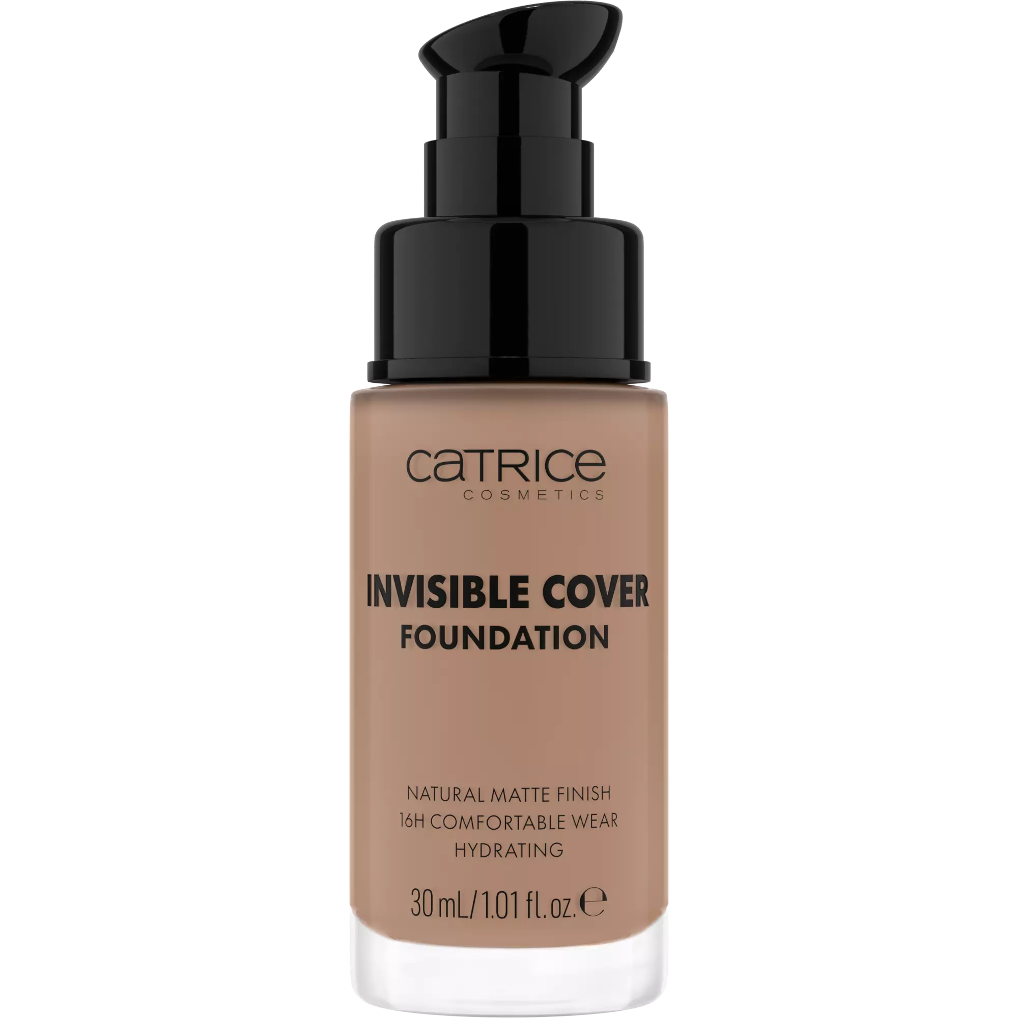 Catrice Invisible Cover Foundation 037W with pump dispenser