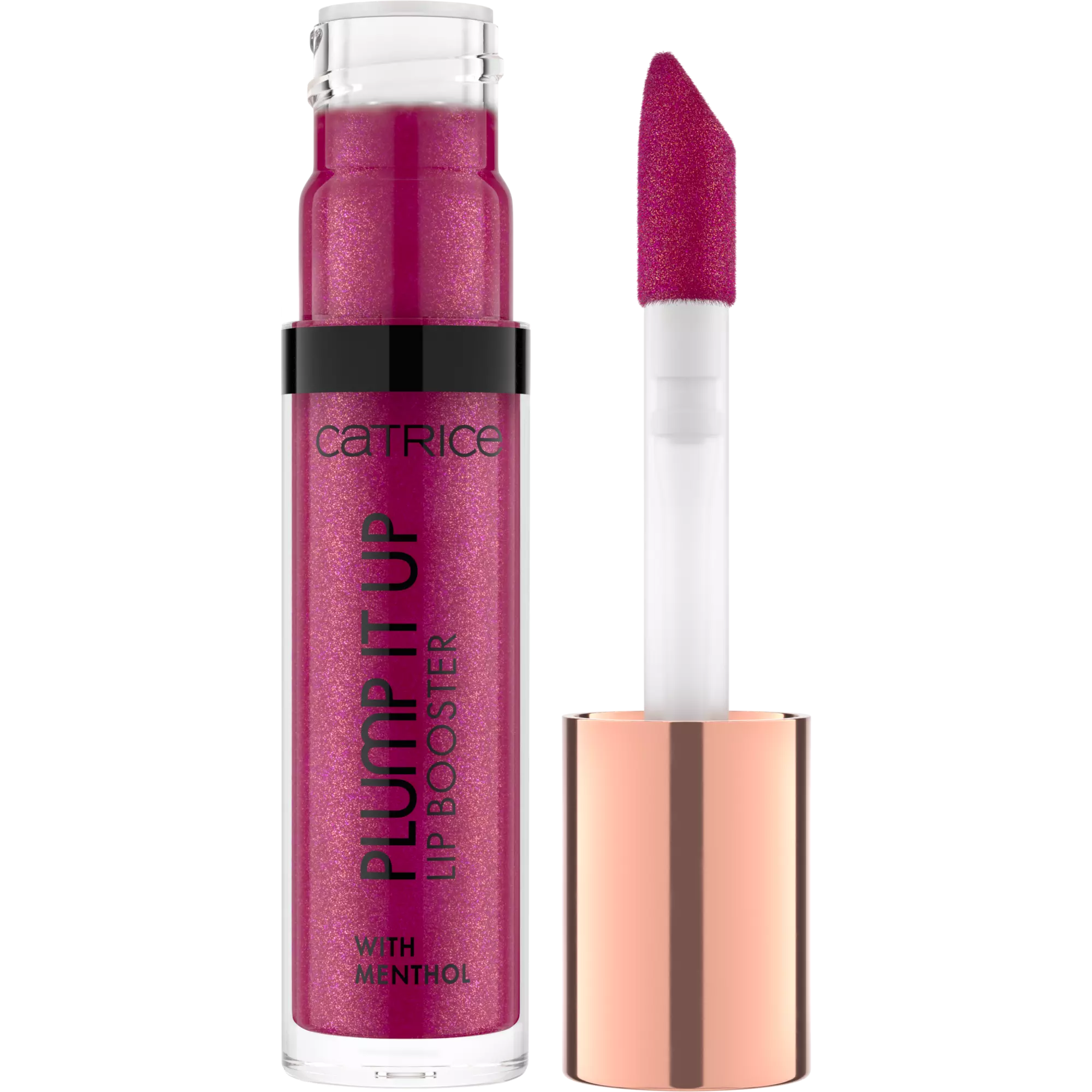 Catrice Self Love & Glitter gloss with applicator shown