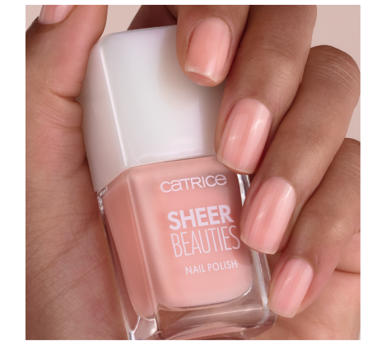 Catrice Sheer Beauties Nail Polish - 050 Peach For The Stars Dark Skin