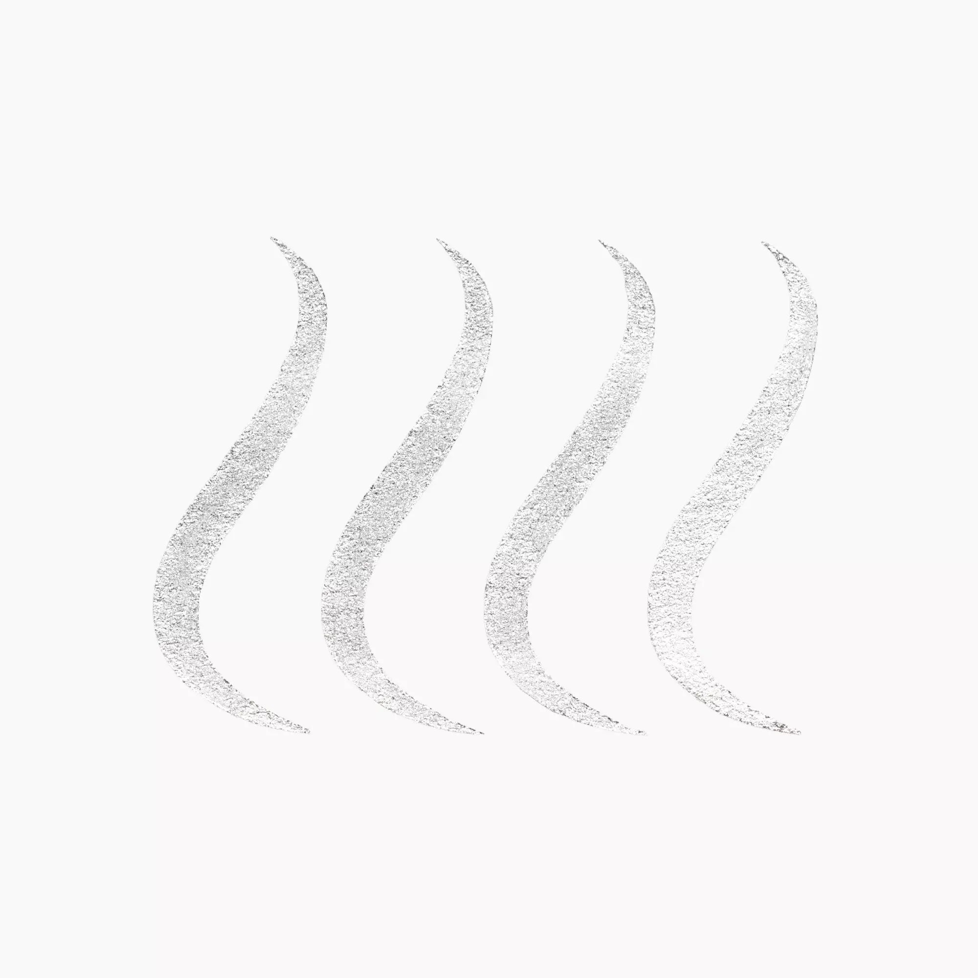 Silver eyeliner stroke swatches showing silver shimmer and pigment