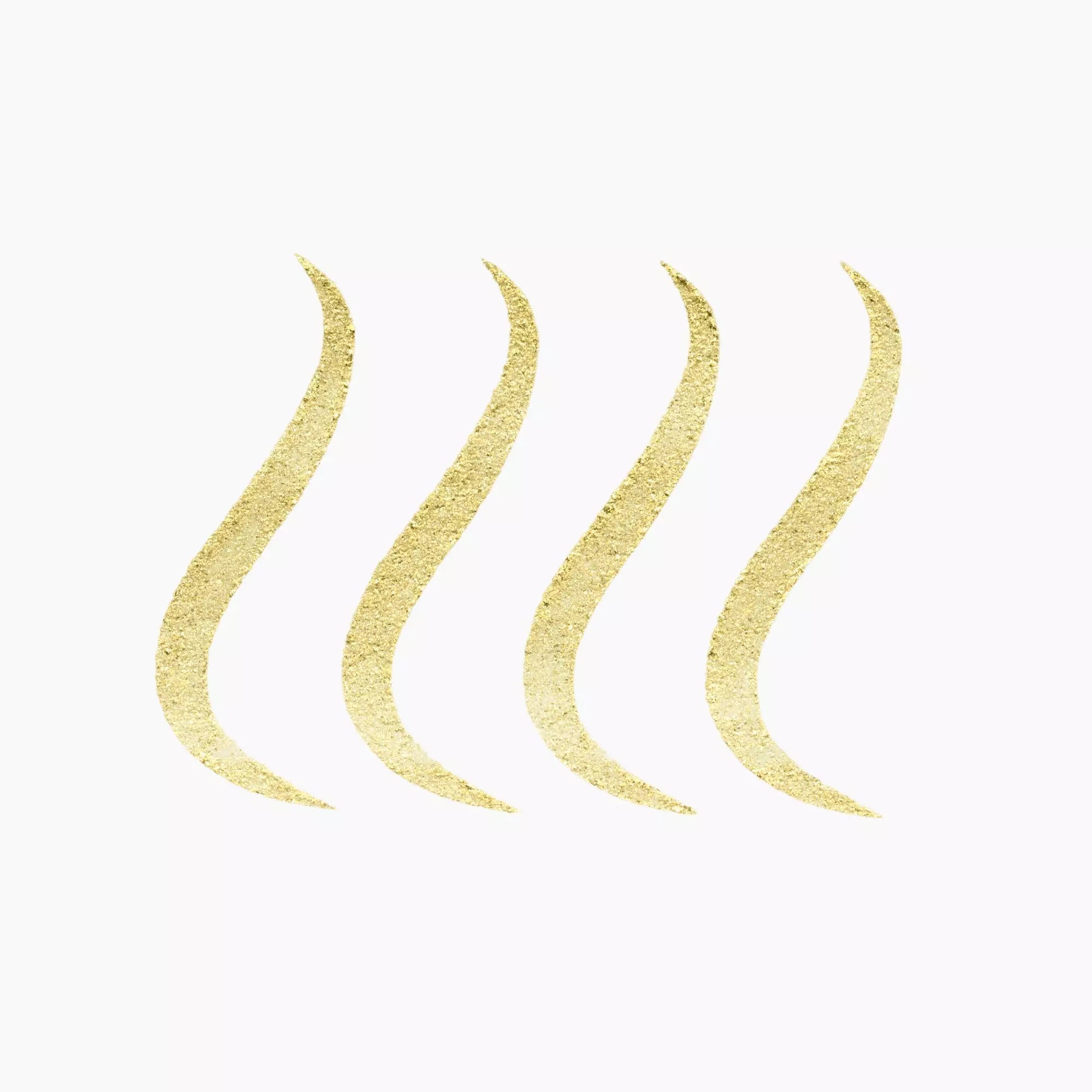 Gold glitter eyeliner swatch – Catrice Space Glam 020 for bold eye looks