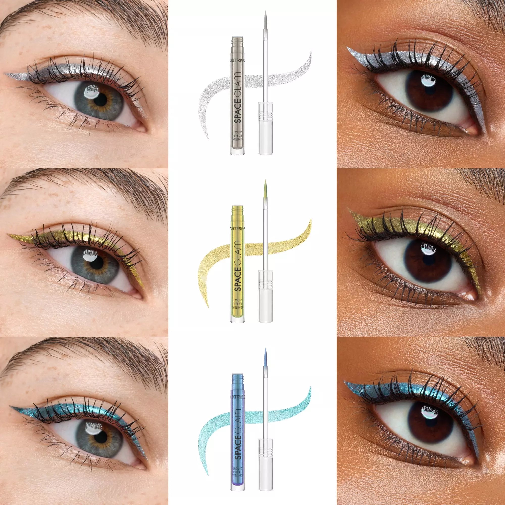 Catrice Space Glam Liquid Eyeliner Colours On Eyes