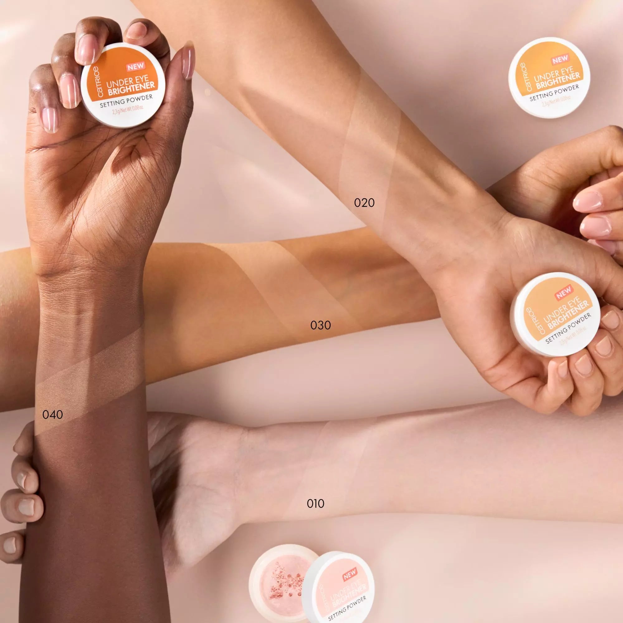 Catrice Under Eye Brightener Setting Powder Skin Colour Swatches All Skin Types