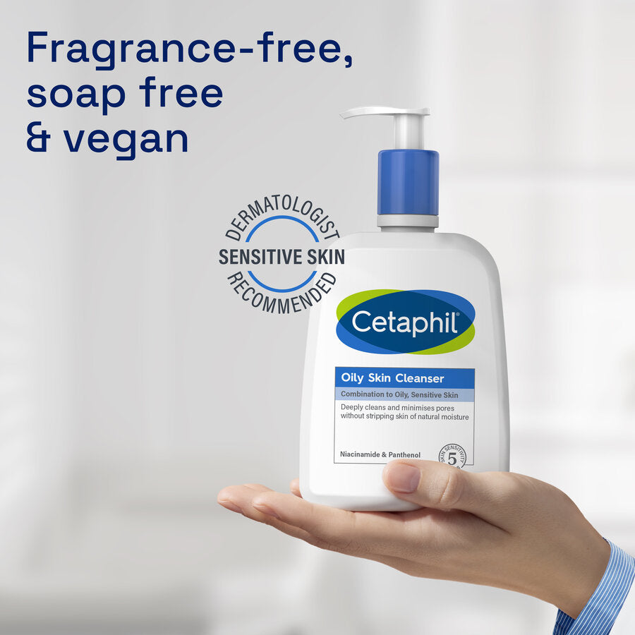 Fragrance-free vegan facial cleanser suitable for acne-prone skin