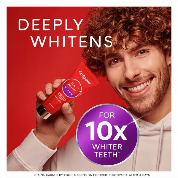 Colgate Max White Ultimate Radiance toothpaste for stain removal