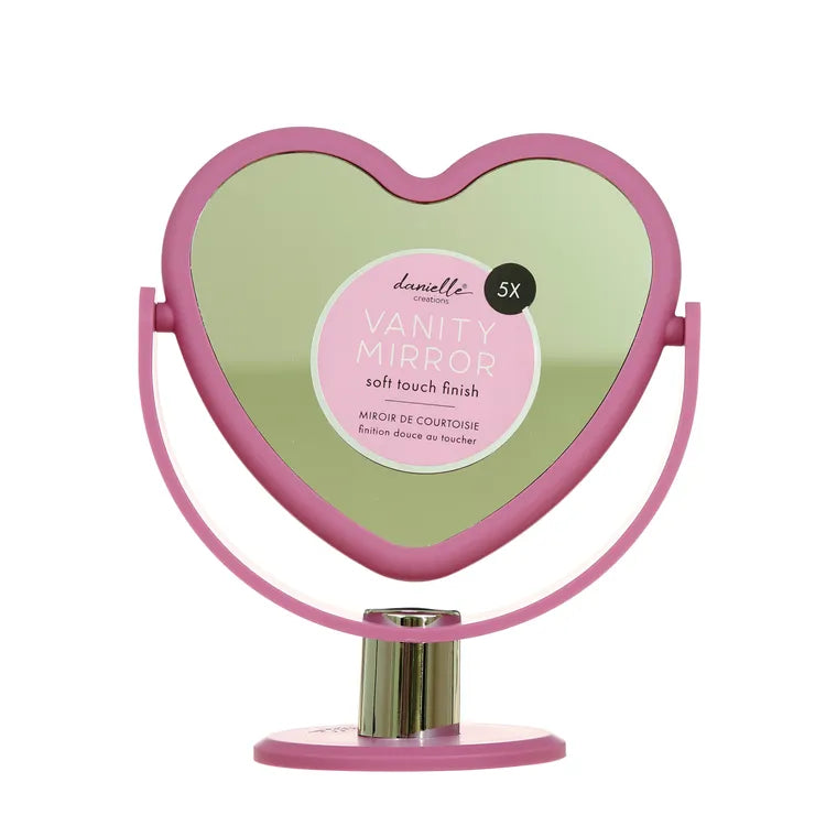 Danielle Vanity Mirror Pink Heart 