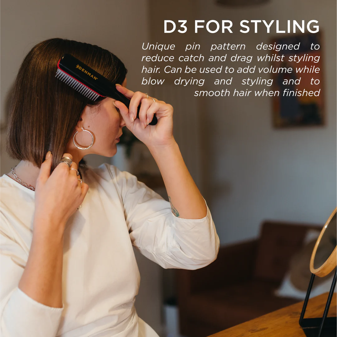  Denman D3 The Original Curl Definer 7 Row Hair Brush For Styling