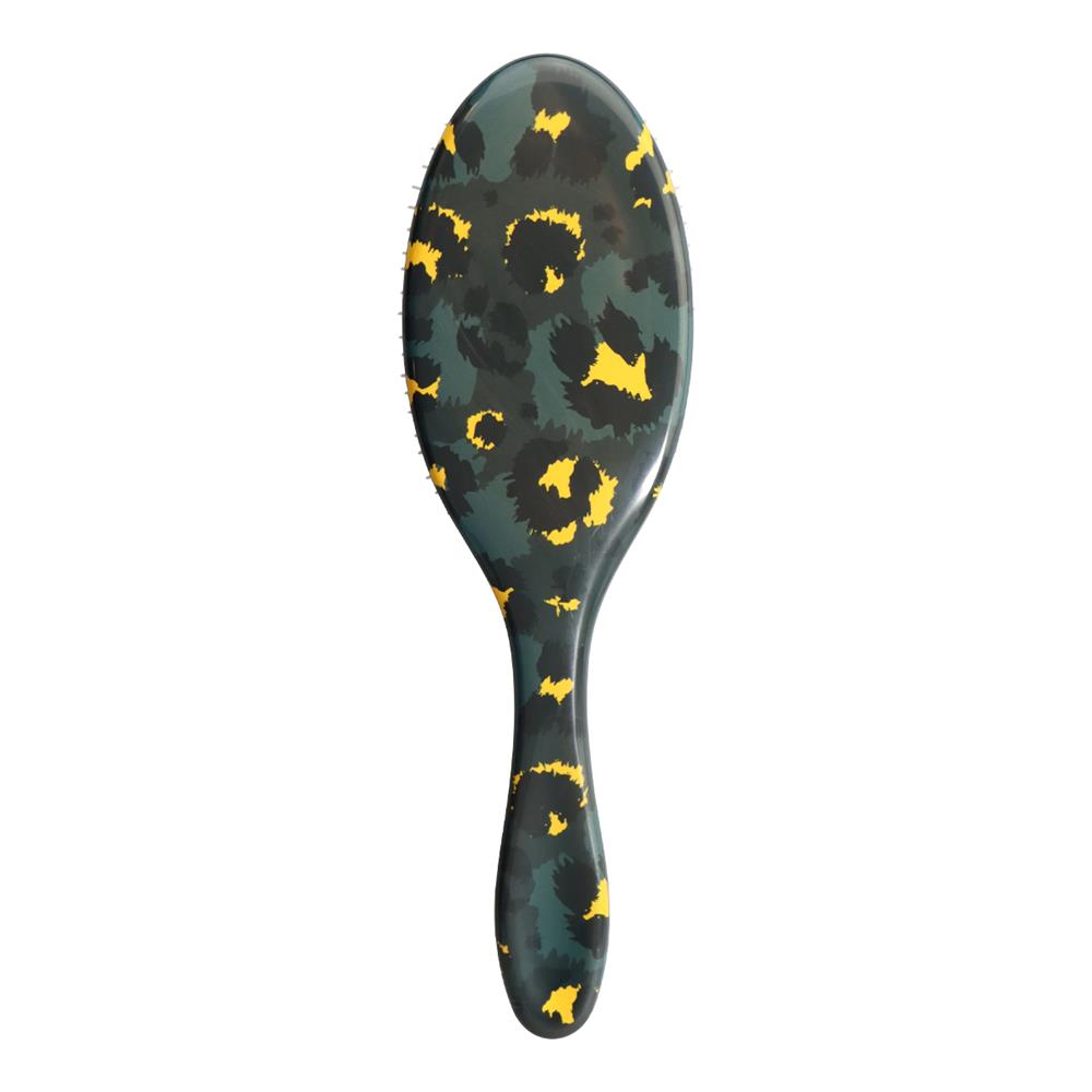 Denman leopard print detangling hair brush