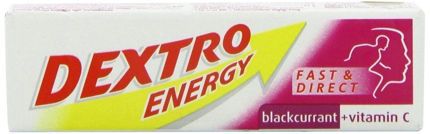 Dextro Energy Blackcurrant and Vitamin C glucose tablets 14 pack