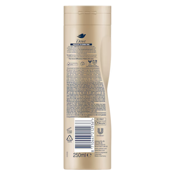     Dove gradual self tan lotion for medium to dark skin